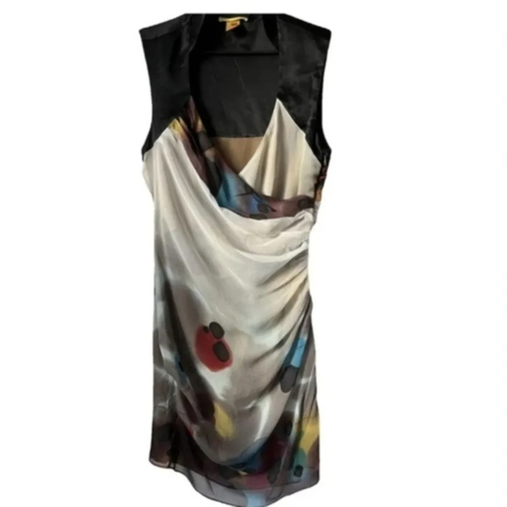 Unbelievable 100% Silk Vintage Catherine Malandrino 2000s dress 10 y2k - Picture 3 of 9